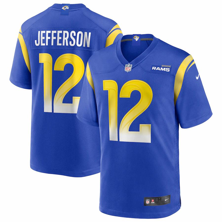 Mens Los Angeles Rams Van Jefferson Nike Royal 2020 Nfl Draft Pick Game Jersey