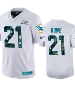 Mens Miami Dolphins Eric Rowe Nike White Super Bowl Liv Jersey