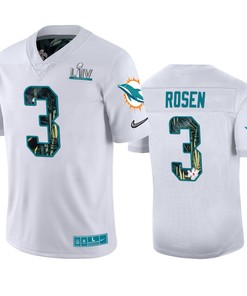 Mens Miami Dolphins Josh Rosen Nike White Super Bowl Liv Jersey