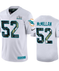 Mens Miami Dolphins Raekwon Mcmillan Nike White Super Bowl Liv Jersey