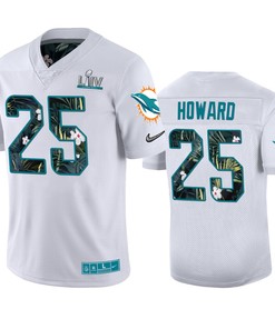 Mens Miami Dolphins Xavien Howard Nike White Super Bowl Liv Jersey