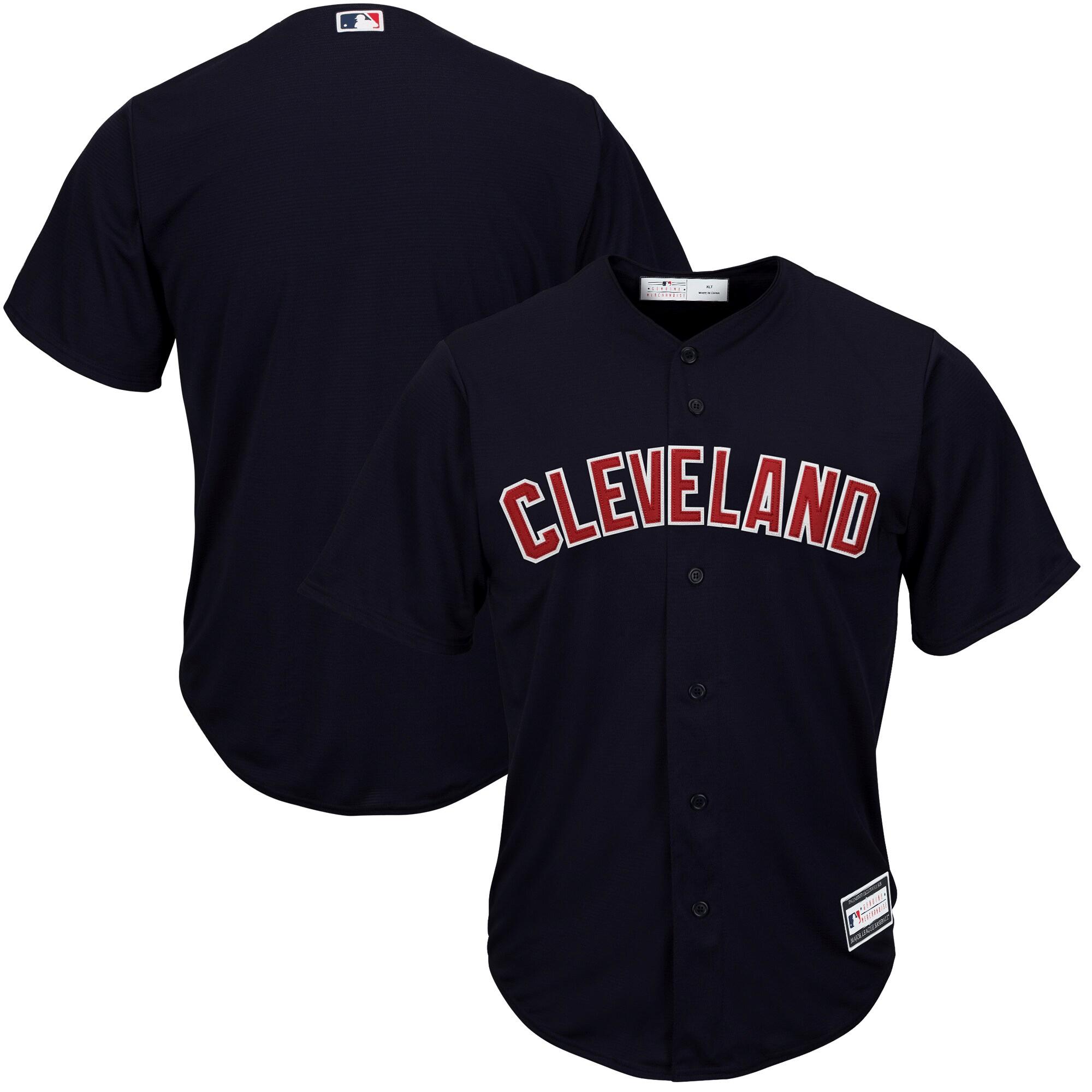 Men's Navy Cleveland Indians Big & Tall Team Jersey