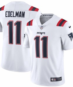 Mens New England Patriots Julian Edelman Nike White Vapor Limited Jersey