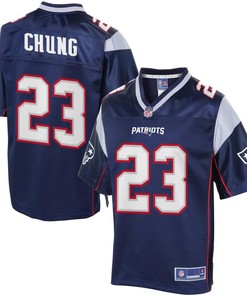 Mens New England Patriots Patrick Chung Nfl Pro Line Navy Team Color Jersey