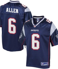 Mens New England Patriots Ryan Allen Nfl Pro Line Navy Team Color Jersey