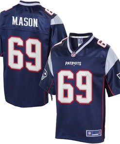 Mens New England Patriots Shaq Mason Nfl Pro Line Navy Team Color Jersey