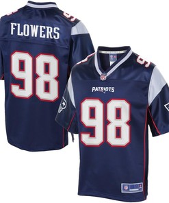 Mens New England Patriots Trey Flowers Nfl Pro Line Navy Team Color Jersey
