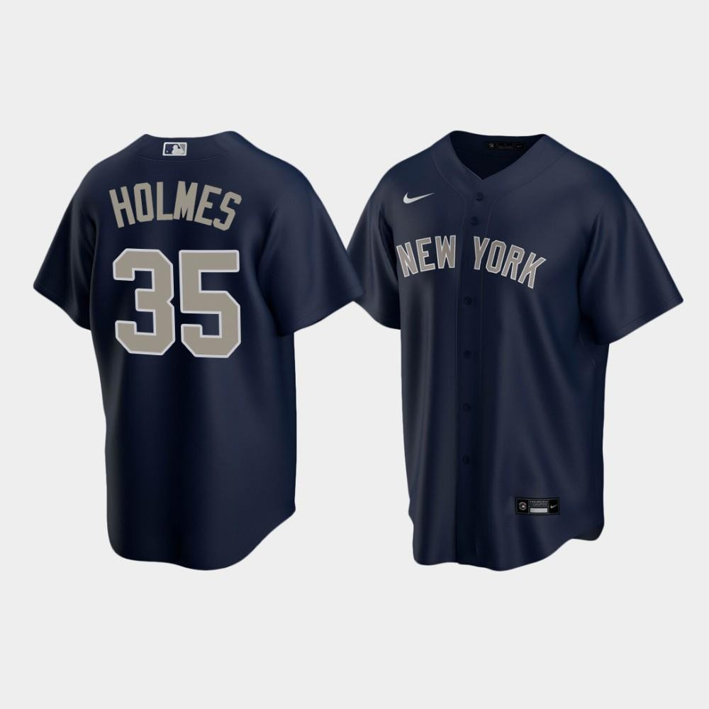 Men's New York Yankees Clay Holmes 35 Alternate Navy Jersey