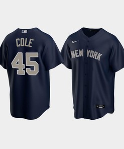 Men's New York Yankees Gerrit Cole 45 Alternate Navy Jersey