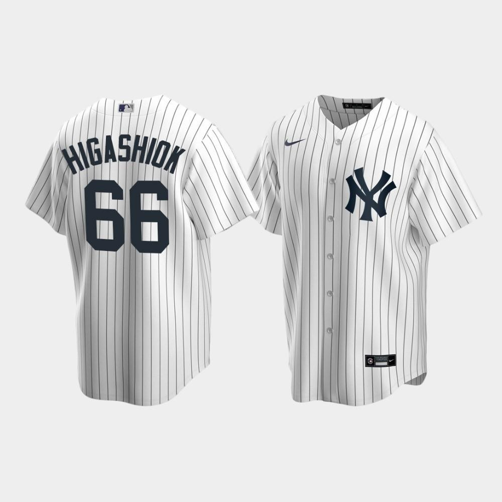 Men's New York Yankees Kyle Higashioka 66 Home White Jersey