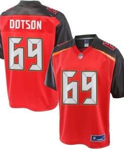 Mens Nfl Pro Line Demar Dotson Red Tampa Bay Buccaneers Jersey