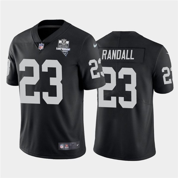Mens Oakland Raiders Black #23 Damarious Randall 2020 Inaugural Season Vapor Limited Stitched Nfl Jersey