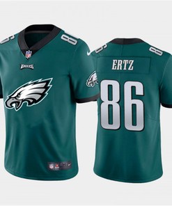 Mens Philadelphia Eagles #86 Zach Ertz Green 2020 Team Big Logo Limited Stitched Jersey
