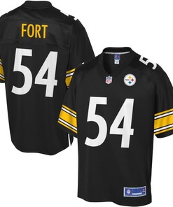Mens Pittsburgh Steelers Lj Fort Nfl Pro Line Black Team Color Jersey