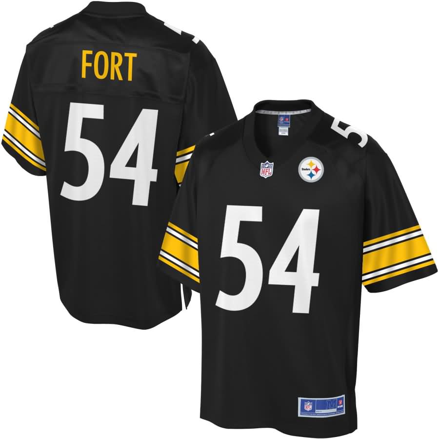 Mens Pittsburgh Steelers Lj Fort Nfl Pro Line Black Team Color Jersey