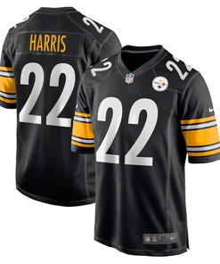 Mens Pittsburgh Steelers Najee Harris Black 2021 Nfl Draft First Round Pick Game Jersey Gift For Pittsburgh Steelers Fans