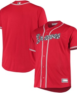 Men's Red Atlanta Braves Big & Tall Alternate Team Jersey