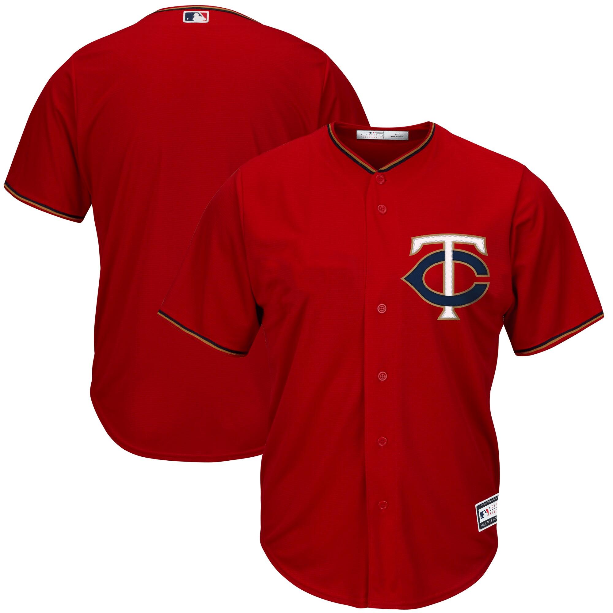 Men's Red Minnesota Twins Big & Tall Team Jersey