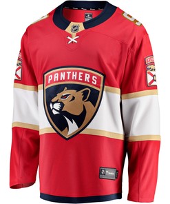 Men's Sam Bennett Red Florida Panthers 2017/18 Home Breakaway Jersey Jersey