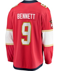 Men's Sam Bennett Red Florida Panthers 2017/18 Home Breakaway Jersey Jersey