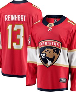 Men's Sam Reinhart Red Florida Panthers Breakaway Player Jersey Jersey