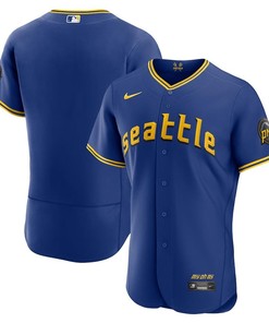 Men's Seattle Mariners Royal 2023 City Connect Elite Jersey