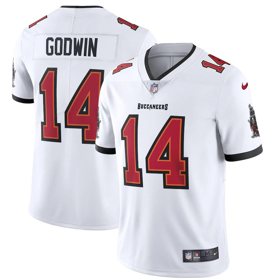 Mens Tampa Bay Buccaneers Chris Godwin Nike White Vapor Limited Jersey