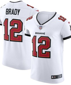 Mens Tampa Bay Buccaneers Tom Brady Nike White Vapor Elite Jersey