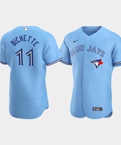 Men's Toronto Blue Jays 11 Bo Bichette Blue Alternate Jersey