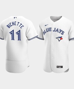 Men's Toronto Blue Jays 11 Bo Bichette White Home Jersey