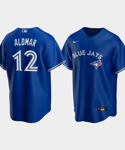 Men's Toronto Blue Jays 12 Roberto Alomar Royal Alternate Jersey