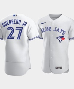 Men's Toronto Blue Jays 27 Vladimir Guerrero Jr. White Jersey