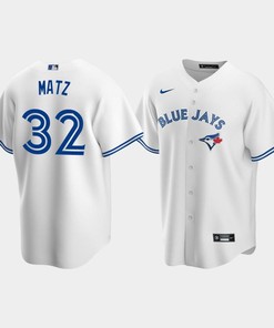 Men's Toronto Blue Jays 32 Steven Matz White Home Jersey