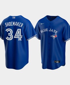 Men's Toronto Blue Jays 34 Matt Shoemaker Royal Alternate Jersey
