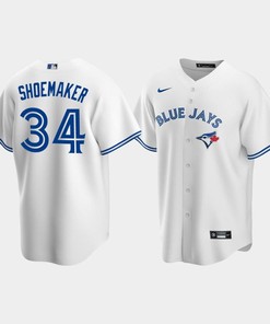 Men's Toronto Blue Jays 34 Matt Shoemaker White Home Jersey