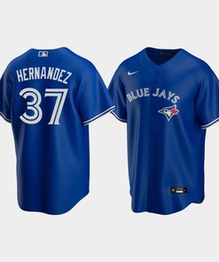 Men's Toronto Blue Jays 37 Teoscar Hernandez Royal Alternate Jersey