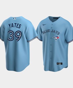 Men's Toronto Blue Jays 39 Kirby Yates Powder Blue Alternate Jersey