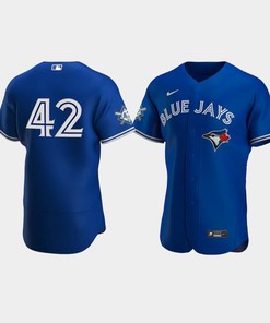 Men's Toronto Blue Jays 42 Royal Jackie Robinson Day Jersey