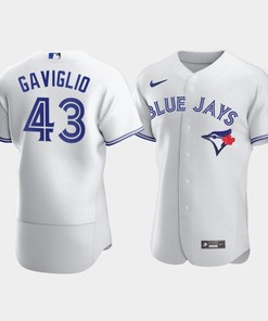 Men's Toronto Blue Jays 43 Sam Gaviglio White Jersey