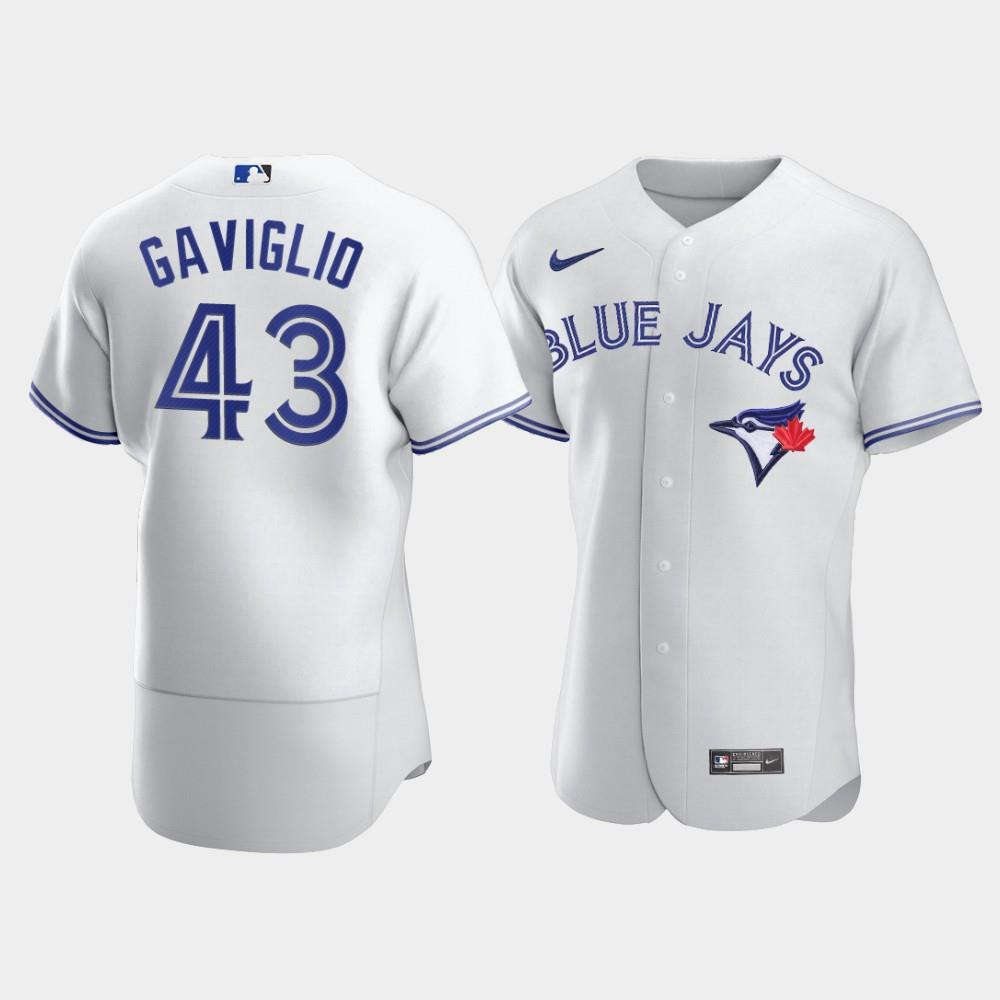 Men's Toronto Blue Jays 43 Sam Gaviglio White Jersey