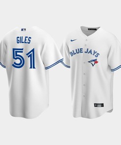 Men's Toronto Blue Jays 51 Ken Giles White Home Jersey