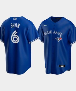 Men's Toronto Blue Jays 6 Travis Shaw Royal Alternate Jersey