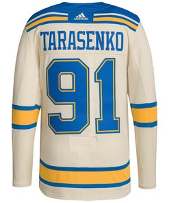 Men's Vladimir Tarasenko Cream St. Louis Blues 2022 Winter Classic Player Jersey Jersey