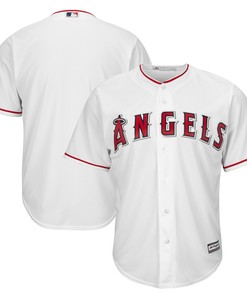 Men's White Los Angeles Angels Official Cool Base Jersey