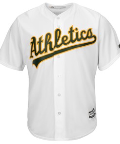 Men's White Oakland Athletics Official Cool Base Jersey
