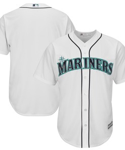 Men's White Seattle Mariners Official Cool Base Jersey