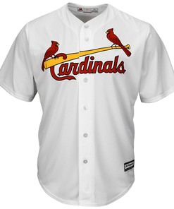 Men's White St. Louis Cardinals Official Cool Base Jersey