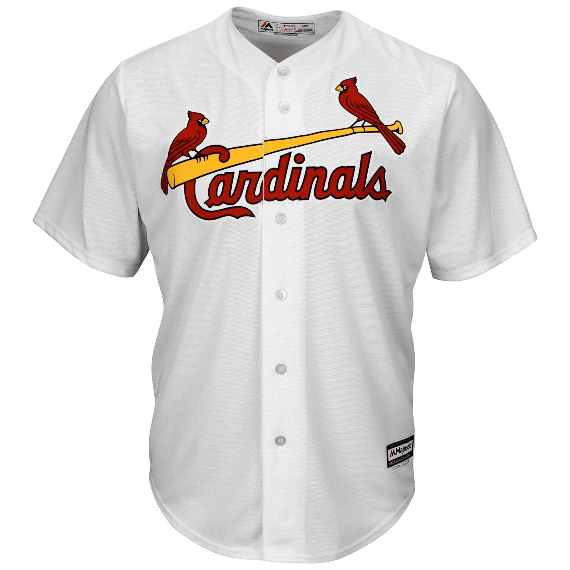 Men's White St. Louis Cardinals Official Cool Base Jersey