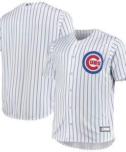 Men's White/Royal Chicago Cubs Big & Tall Home Team Jersey