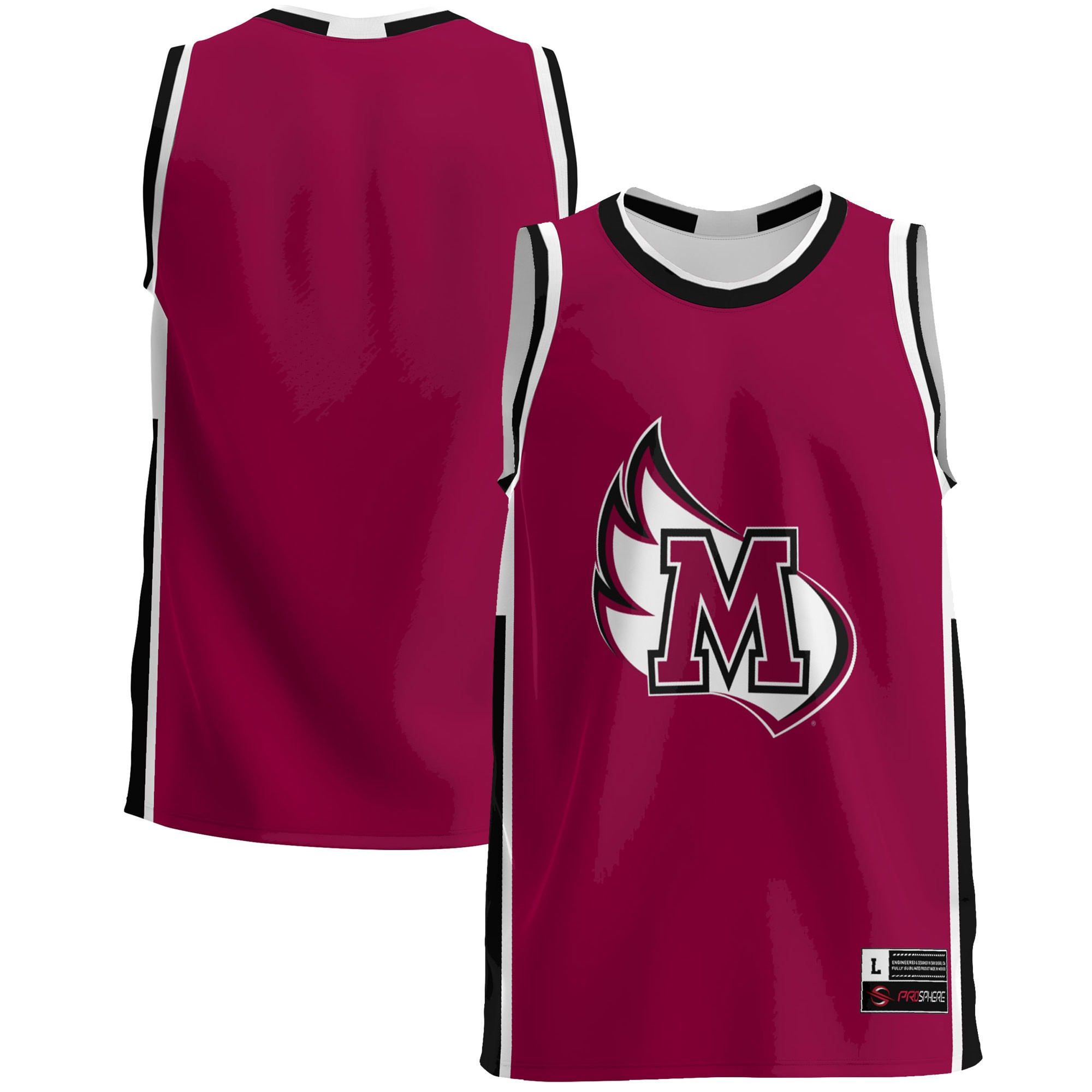 Meredith College Avenging Angels Basketball Jersey - Maroon Ncaa